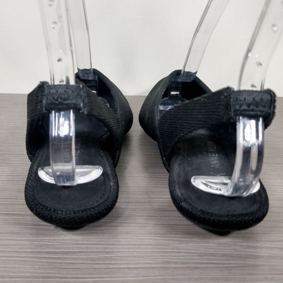 Anne Klein Olympia Sandal, Black Fabric, Womens Size 8.5 M - Picture 5 of 11
